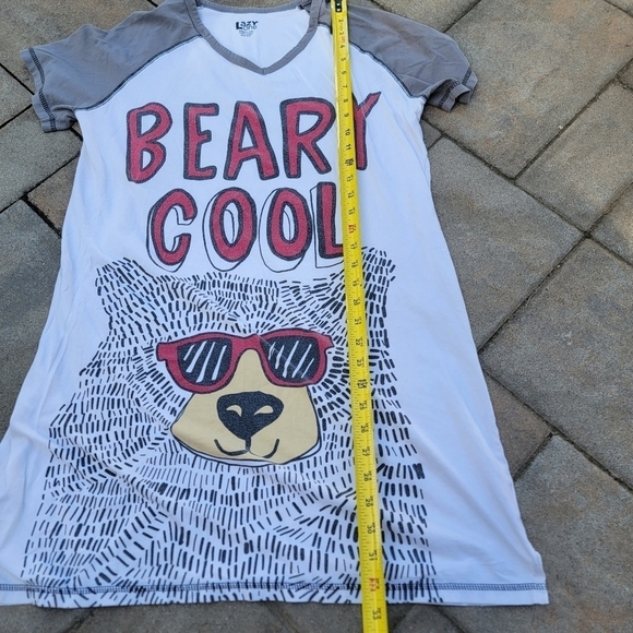 Lazy One Beary Cool Nightshirt S/M - Picture 5 of 9